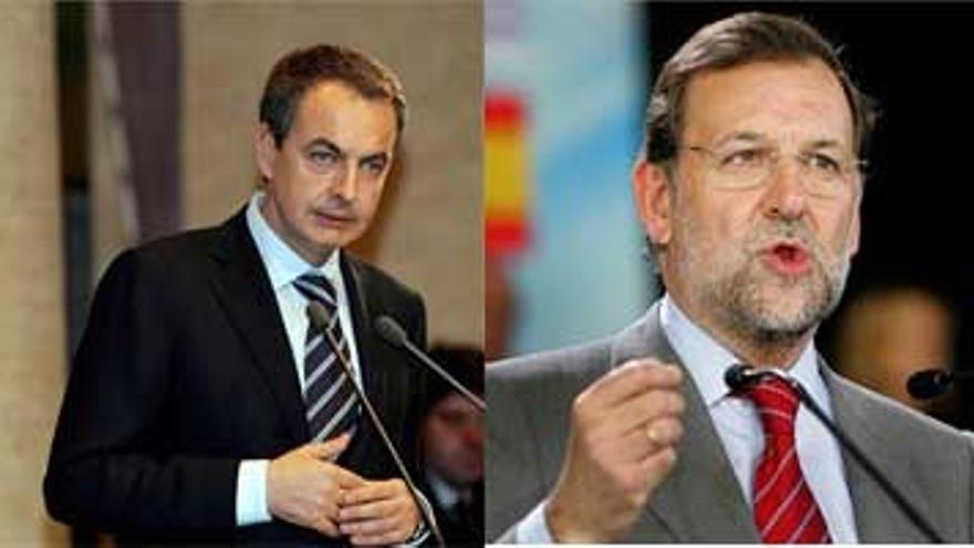 Zapatero y Rajoy mantendrán dos cara a cara los días 25 de febrero y 3 de marzo