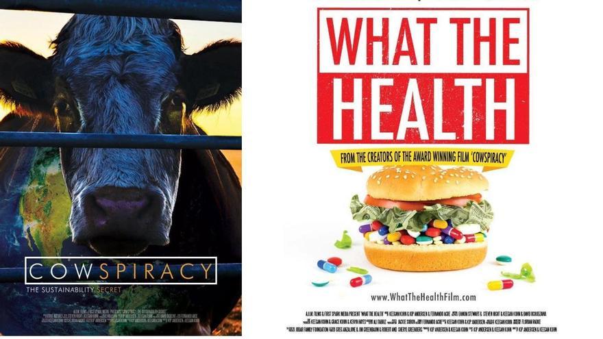 Cartells dels documentals Cowspiracy i What the Health