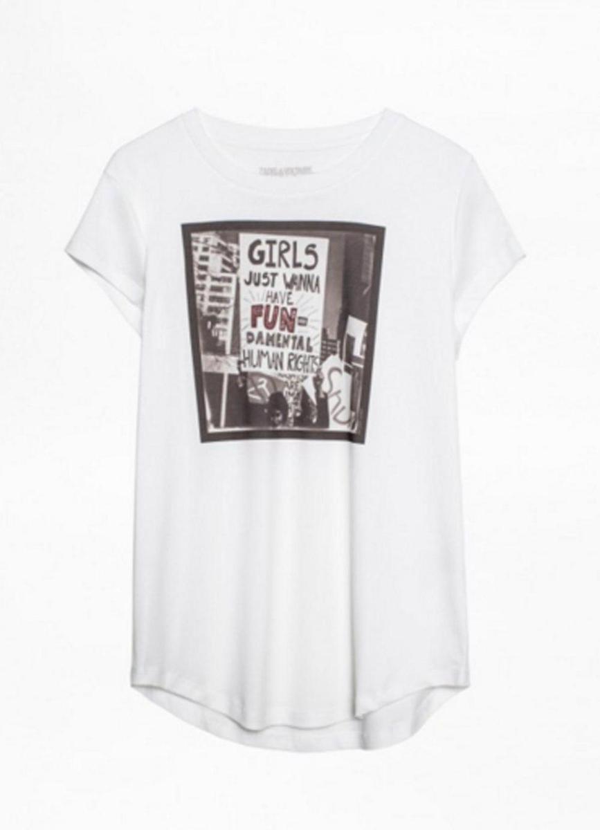 Camiseta feminista de Zadig &amp; Voltaire. (Precio: 80 euros)