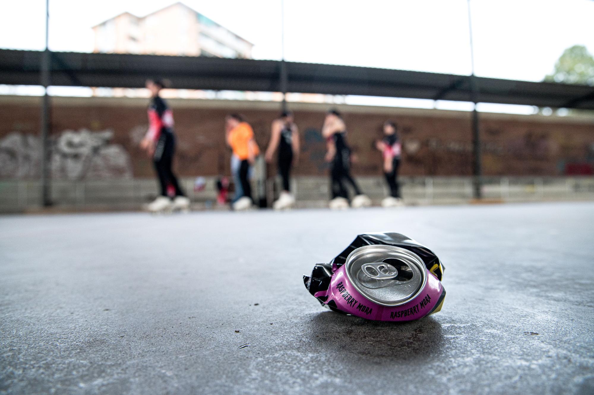 Entrenament a la pista de la Font dels Capellans del Club Patinatge Artístic Manresa