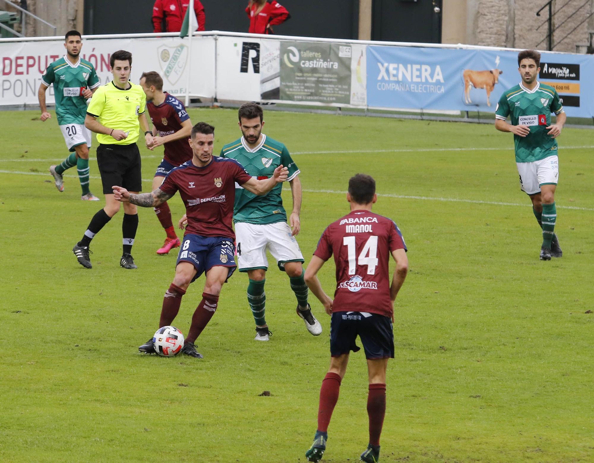 El Pontevedra pierde el título de invicto ante el Coruxo