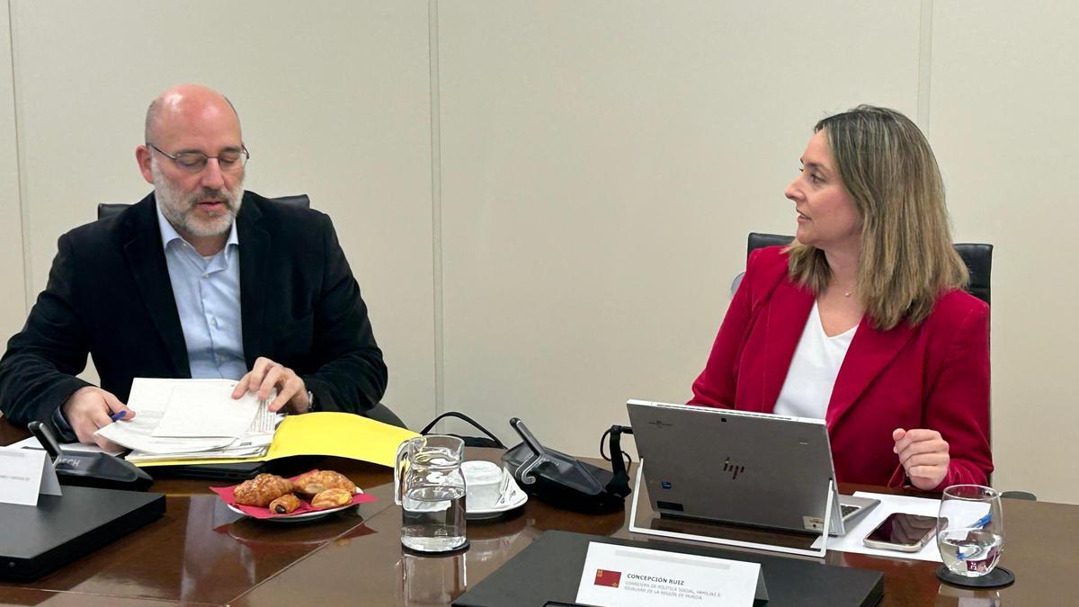 La consejera de Política Social, Familias e Igualdad, Conchita Ruiz, durante su participación en la Conferencia Sectorial de Inmigración