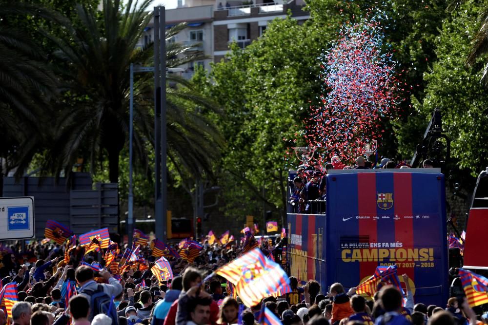 Rua del Barça: les millors fotos de la festa dels campions