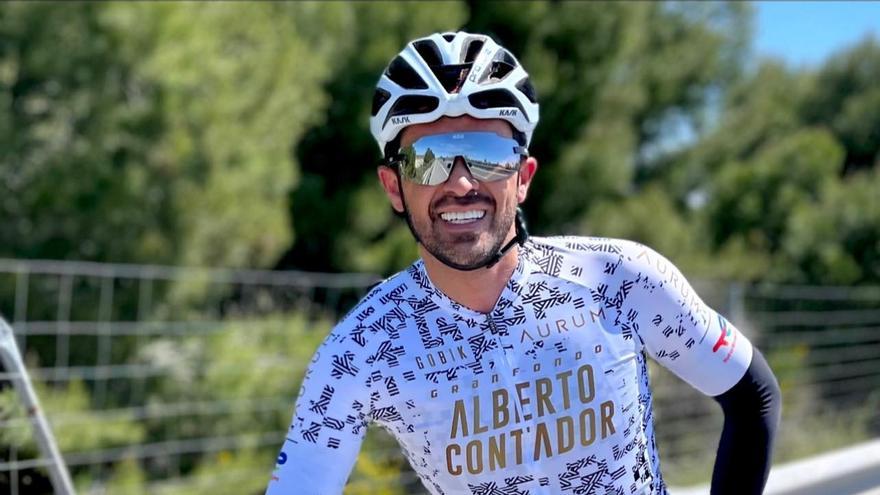 El ciclista Alberto Contador, encantado de ser embajador de la Vuelta a Ibiza MTB Scott by Shimano