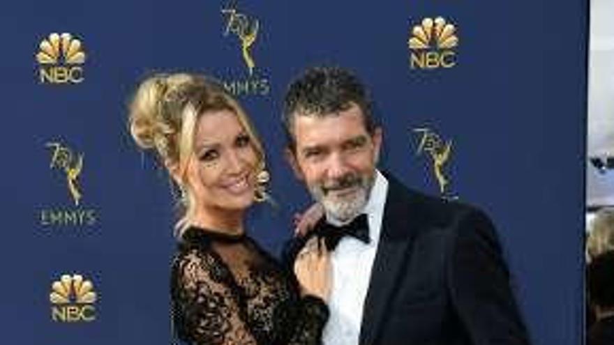 Antonio Banderas y Nicole Kimpel.