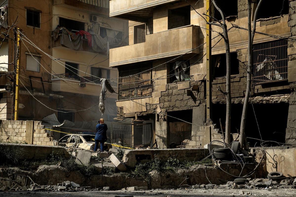 Bombardeo israelí en Beirut