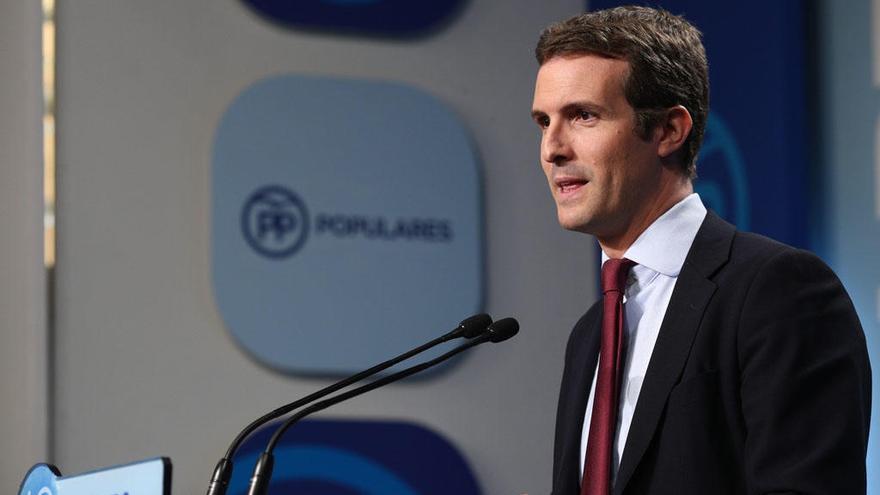 Pablo Casado, presidente nacional del PP.