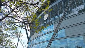 Imagen exterior del estadio Etihad, del Manchester City
