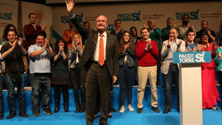 Francisco de la Torre durante las últimas elecciones municipales.