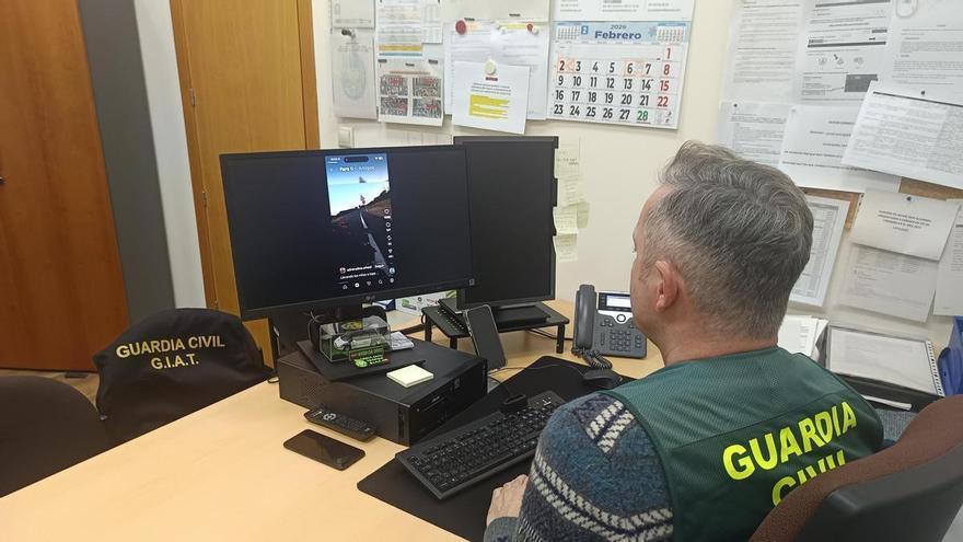 Investigado por la Guardia Civil tras difundir un vídeo por Instagram conduciendo de forma temeraria