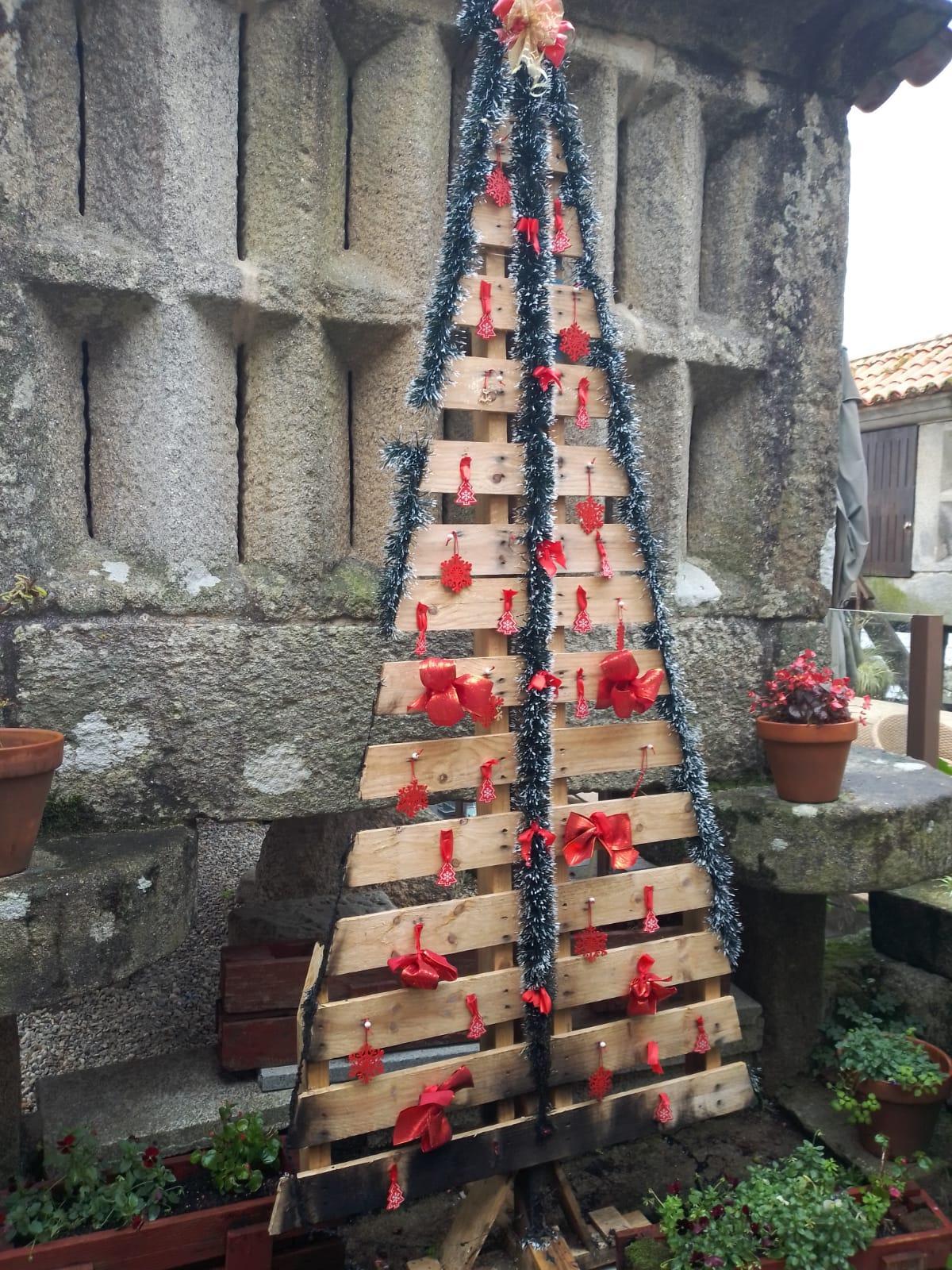 Adorno navideño quemado