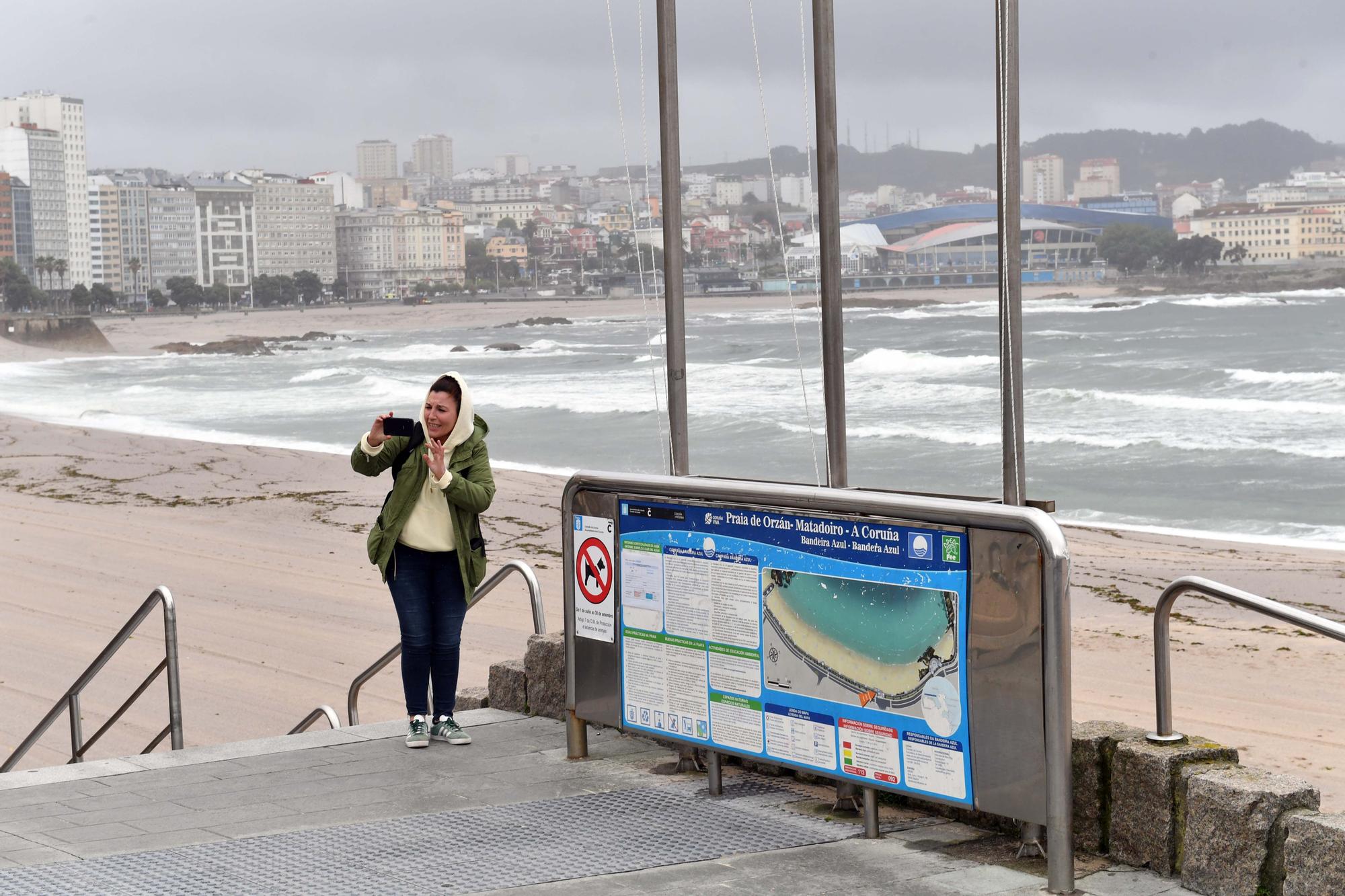 Minitemporal en A Coruña en pleno mes de junio