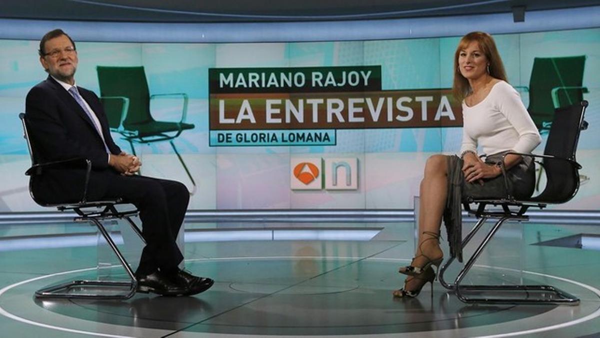 Gloria Lomana entrevista Mariano Rajoy Antena 3 TV
