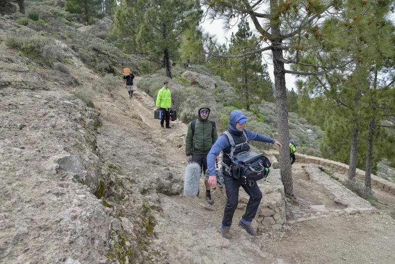 07/03/2019 ROQUE NUBLO, TEJEDA. Equipo del rodaje de The Witcher, la serie de Netflix en la Cumbre de Gran Canaria. FOTO: J. PÉREZ CURBELO  | 07/03/2019 | Fotógrafo: José Pérez Curbelo