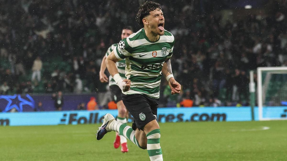 Acción de juego durante Sporting Lisboa vs Bodø/Glimt