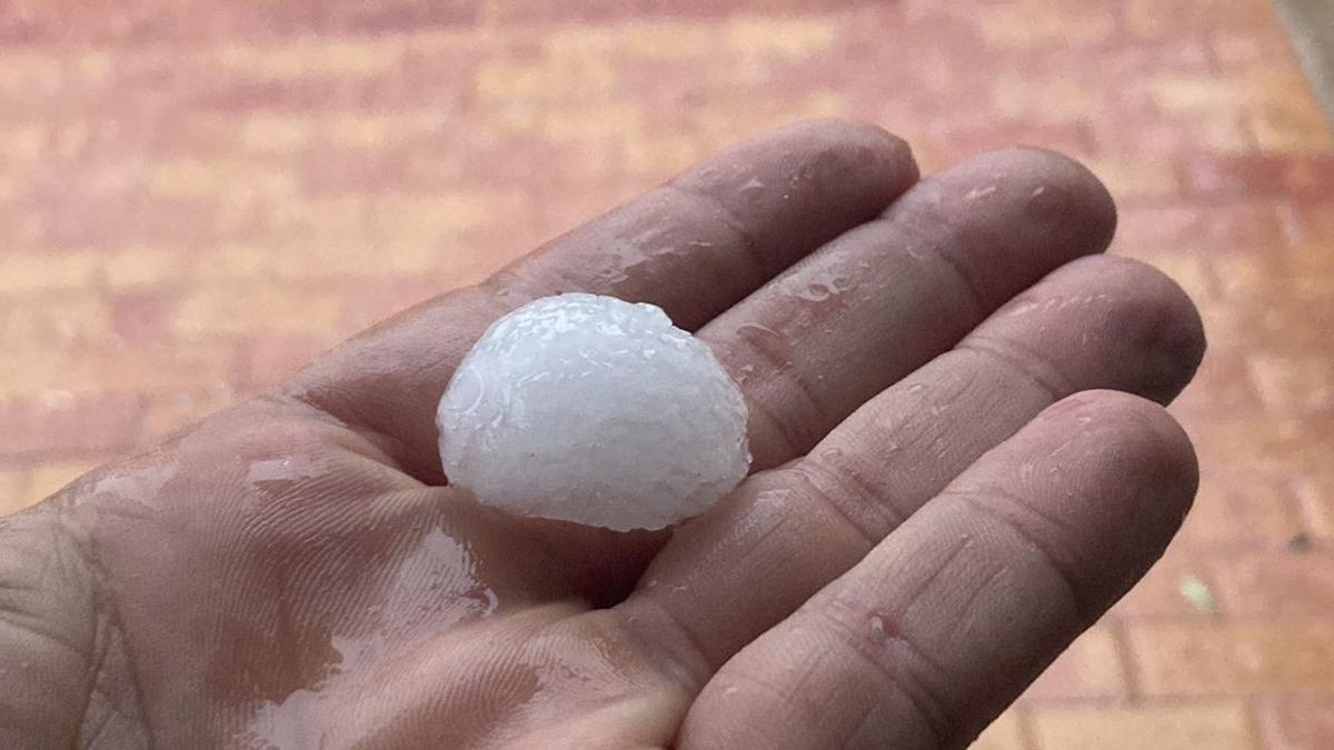 Graniza en Lorquí.