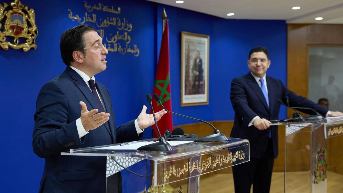 ESPAÑA -MARRUECOS | Albares recibe garantías de «plena colaboración» del ministro de Exteriores marroquí en Ceuta