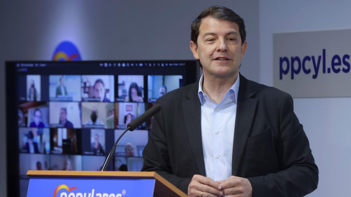 El candidato 'popular' a la Presidencia de la Junta de Castilla y León, Alfonso Fernández Mañueco.