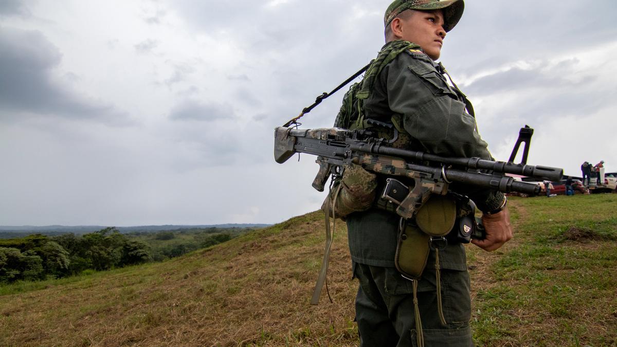 Imagen de archivo de un guerrillero de las FARC.