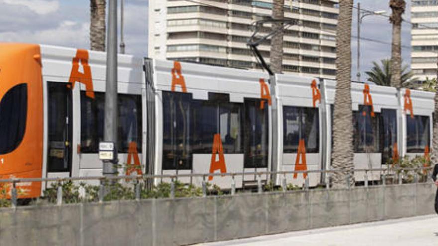 El TRAM supera el millón de usuarios en junio por el inicio del verano y por Fogueres