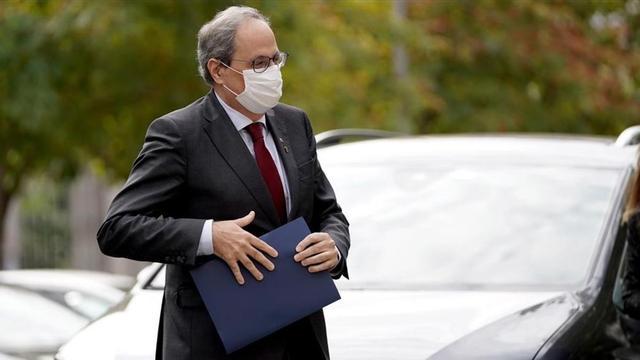Quim Torra, a su llegada al Tribunal Supremo