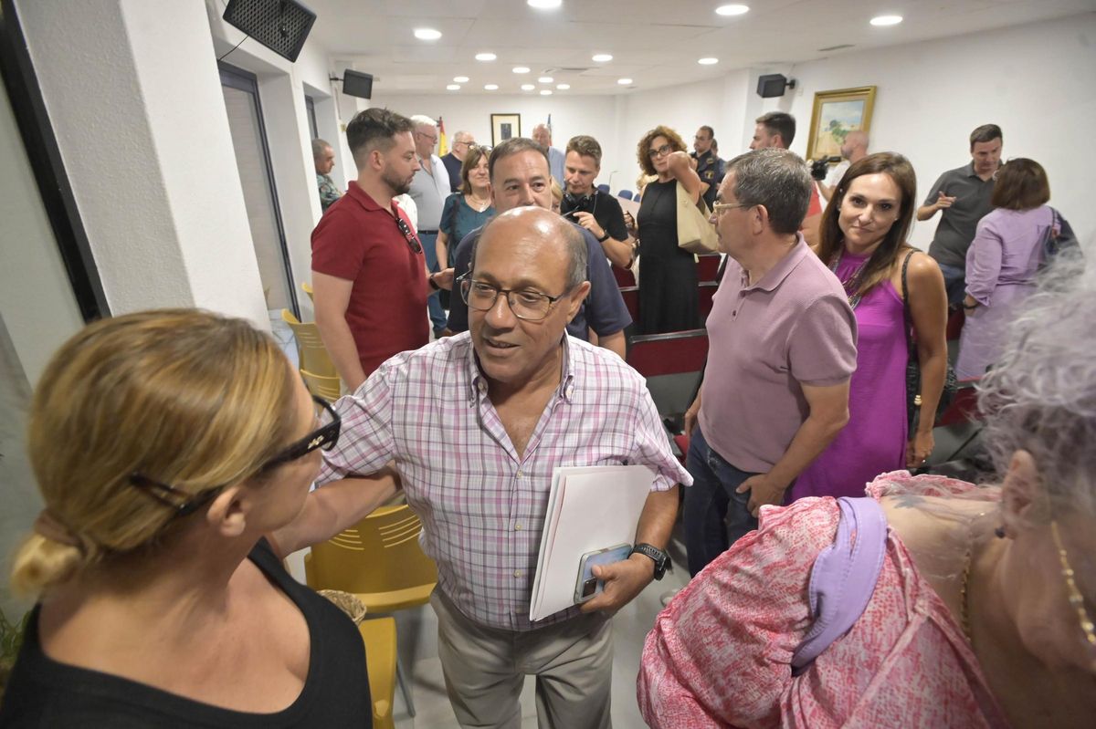 José Sampere, en el salón de plenos este viernes