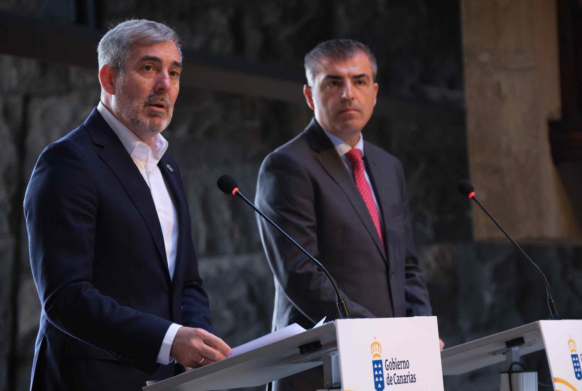Fernando Clavijo y Manuel Domínguez hacen un balance de los primeros cien días de gobierno