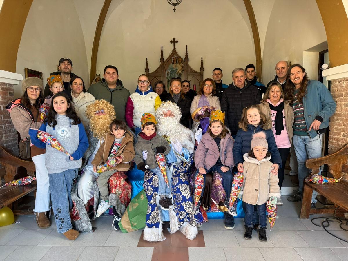 Sus Majerstades en Collía (Parres).