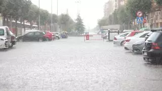 VÍDEO | Tormentas y granizo en el interior de Castellón...e inundaciones en la costa