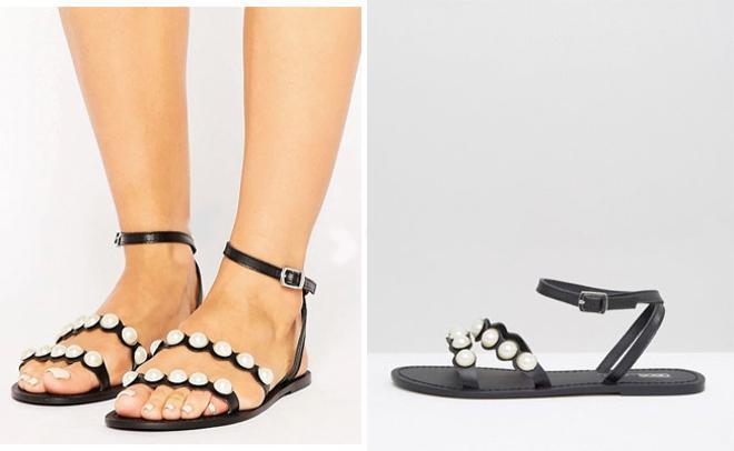 Sandalias con perlas FRASER de Asos