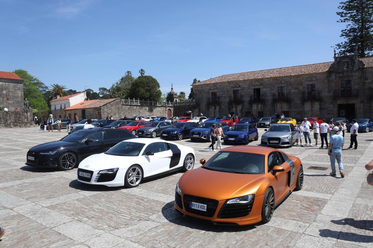 Concentración de vehículos BMW en Fefiñáns.