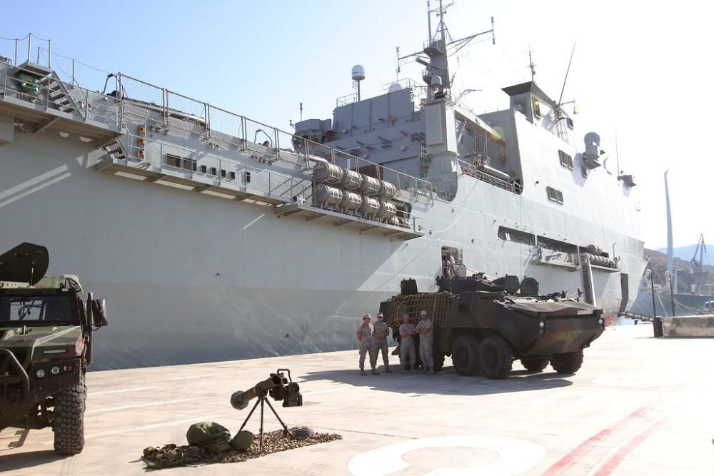 Jornada de puertas abiertas del buque Castilla en Cartagena