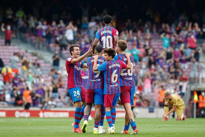 Las mejores imágenes del Barça - Levante: Ansu Fati, Depay, de Jong, Gavi, Nico...