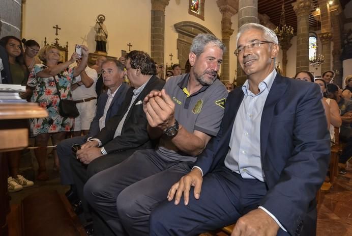 16/08/2017 TEROR. Visita de la UD Las Palmas a la Virgen del Pino en la Básilica de Teror. FOTO: J.PÉREZ CURBELO