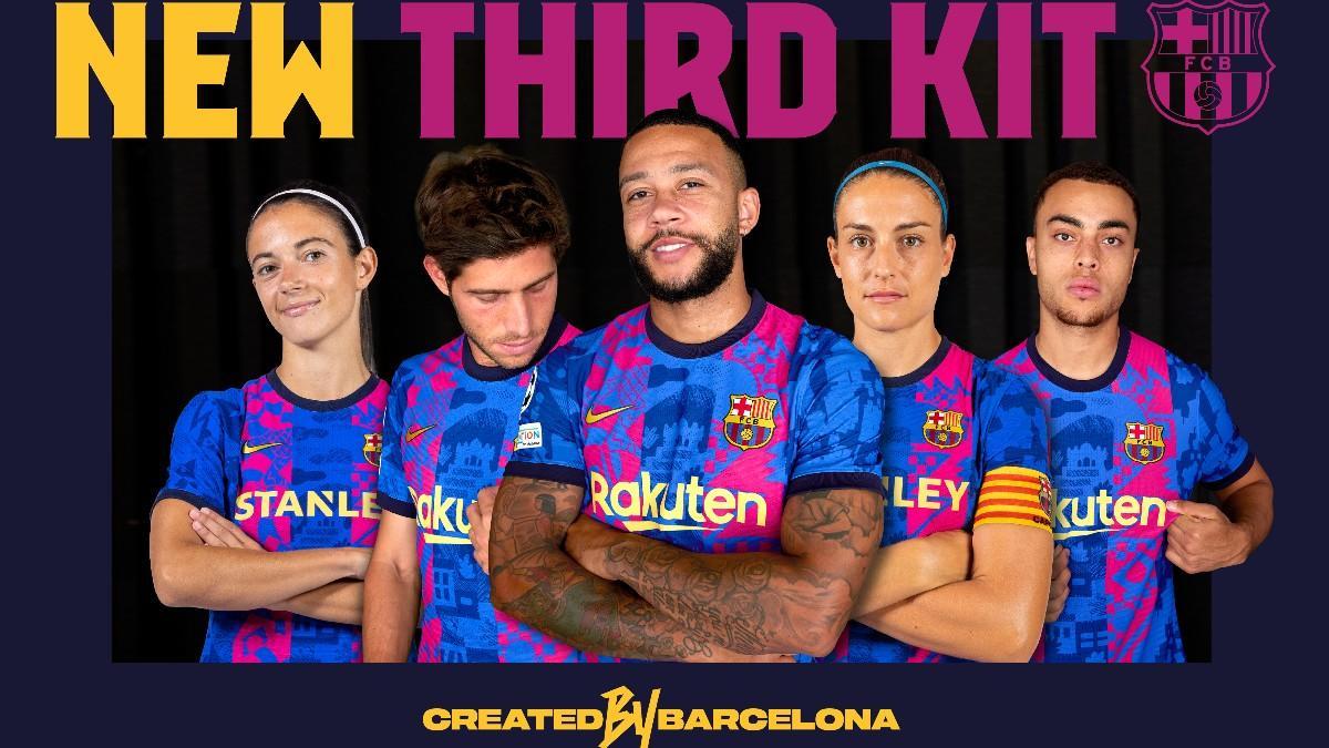 El Barça presenta su tercera equipación para esta temporada