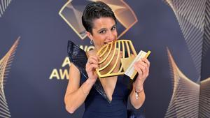 María Pérez, con su premio a la mejor atleta de 2025 en marcha/ruta