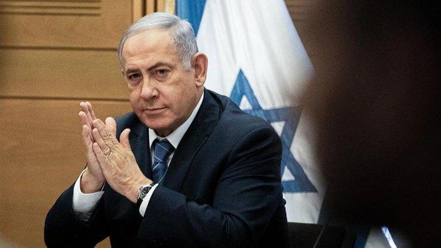 Vídeo | Netanyahu, evacuado de un acto por un proyectil lanzado desde Gaza