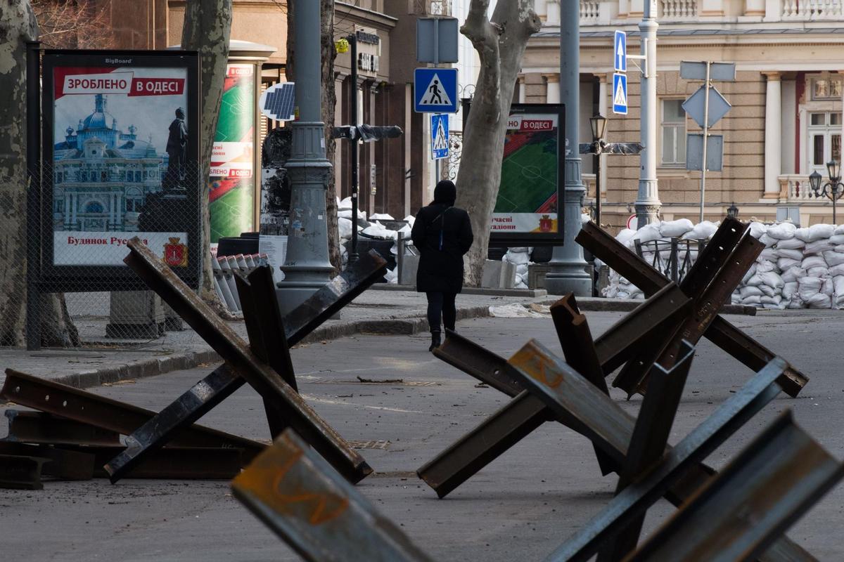 Barricadas en Odesa.