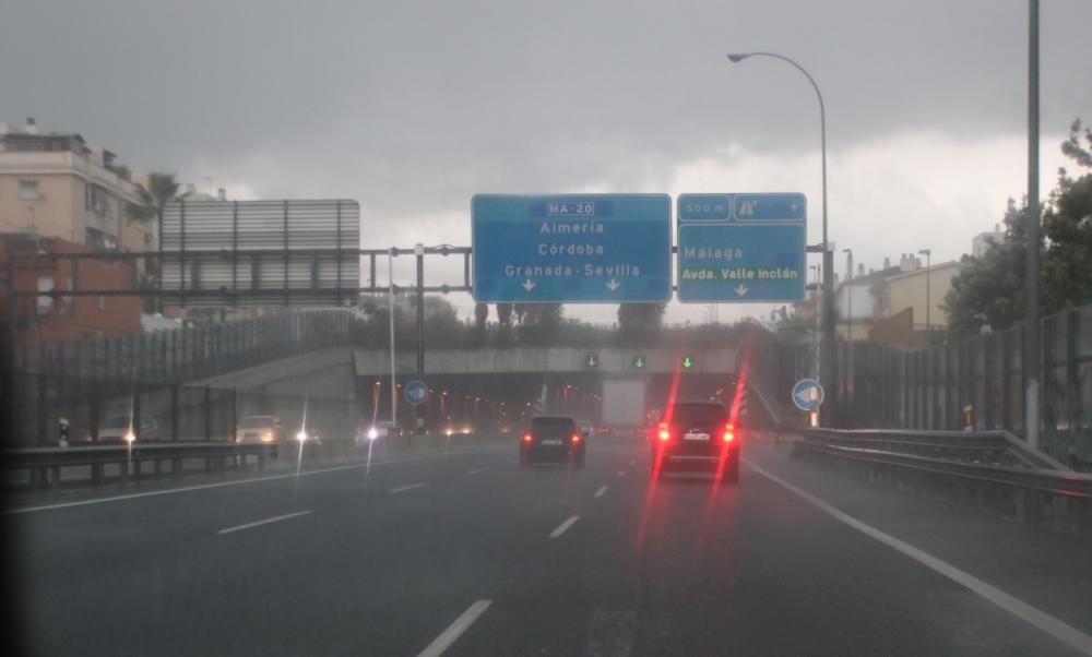 Lluvia en Málaga.