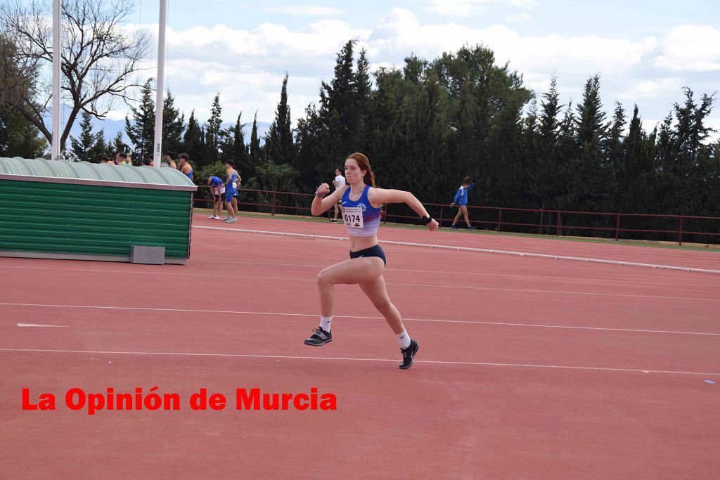 Regional absoluto y sub-23 de atletismo en Lorca