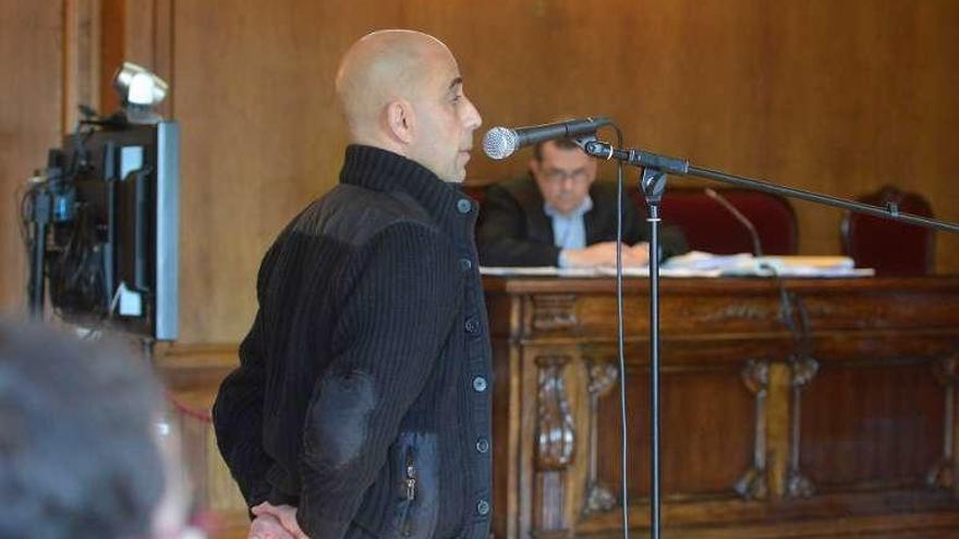 Jaime M.G. en el juicio en Pontevedra por tráfico de drogas. // G.S.