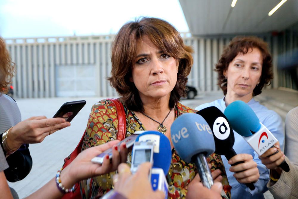 Dolores Delgado, ayer, en València.