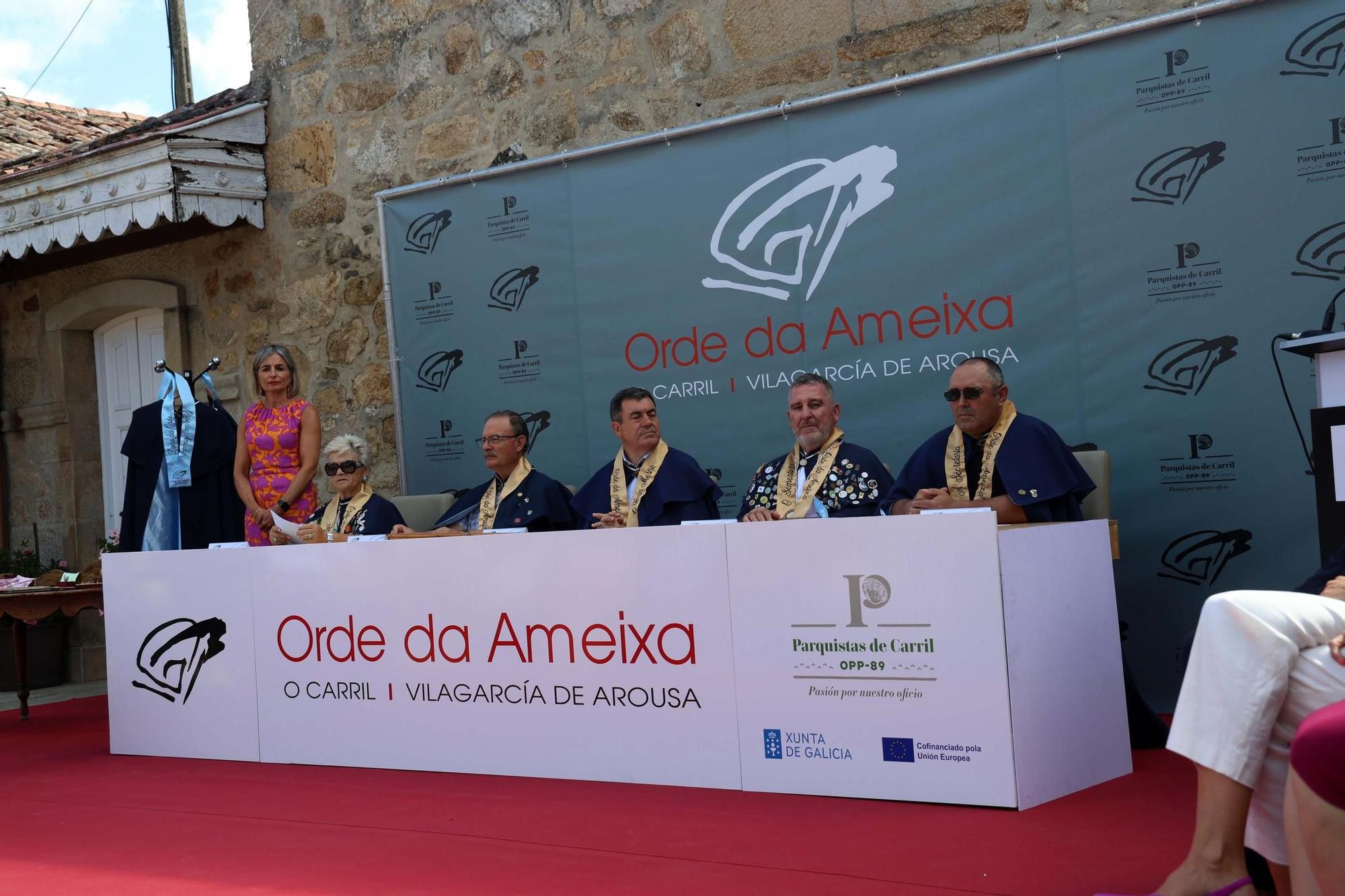 Un momento del XVII Capítulo da Orde da Ameixa de Carril.