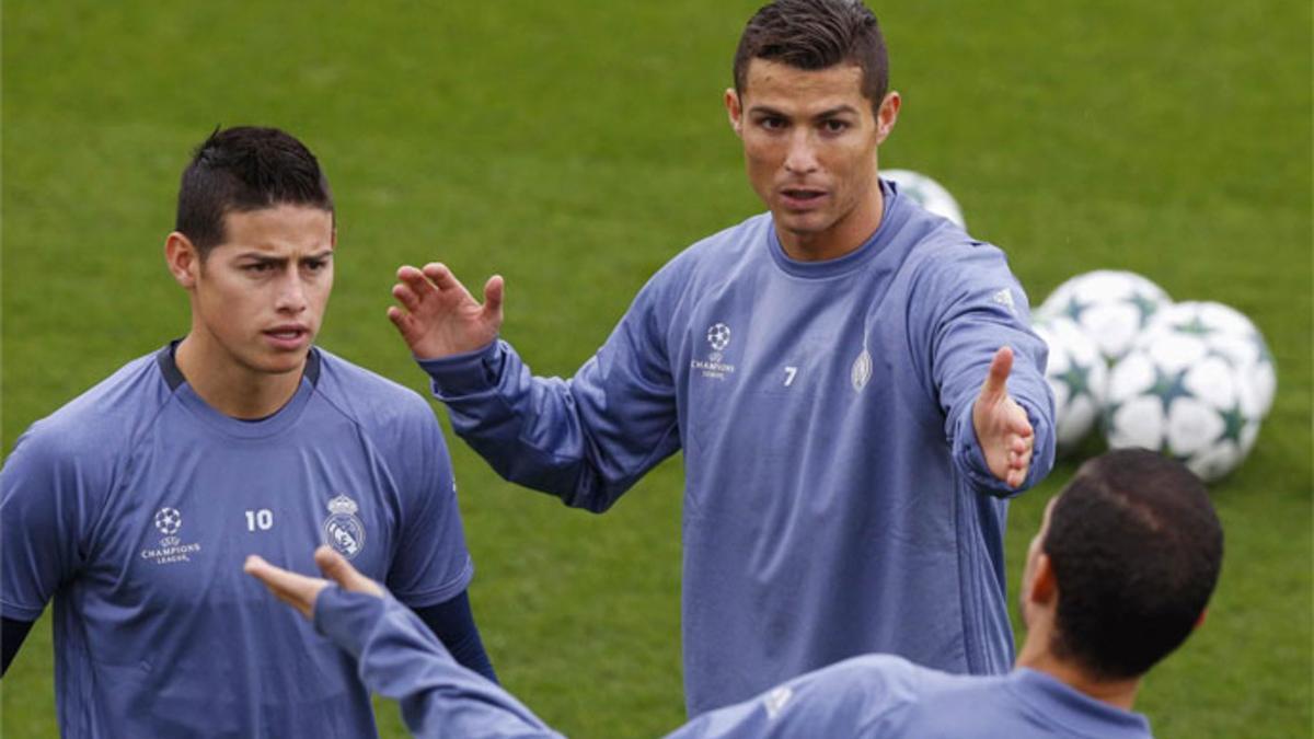 Cristiano Ronaldo y James han discutido en el entrenamiento