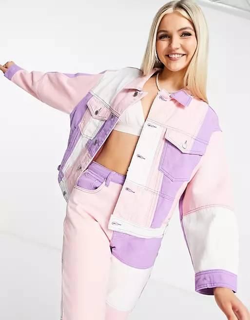 Chaqueta con diseño patchwork de Signature 8