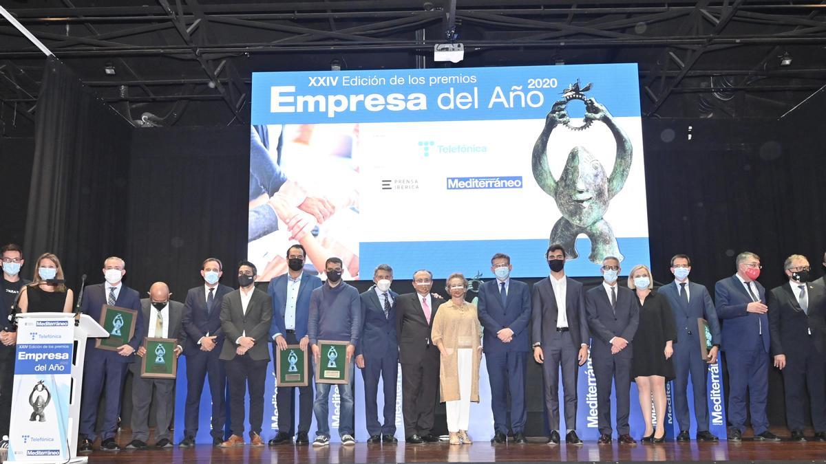 La gala de la última edición de los premios, que condecoró con los máximos galardones a Huhtamaki, como Empresa del Año 2020, y a Manuel Colonques, en la categoría de Trayectoria Empresarial.