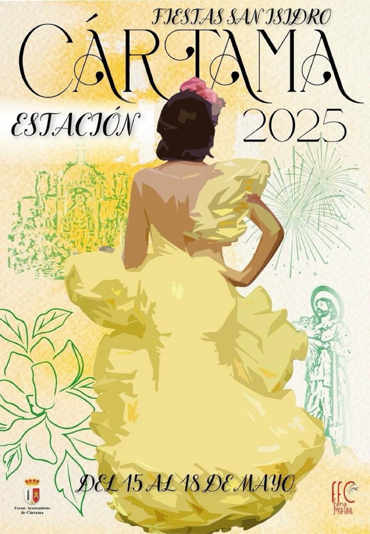Cartel de las fiestas patronales de Estación de Cártama.