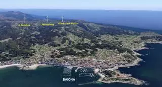 Arranca la tramitación de los tres molinos de viento sobre la panorámica de Baiona