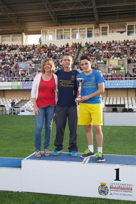 Clausura de la liga local de fútbol base de Cartag