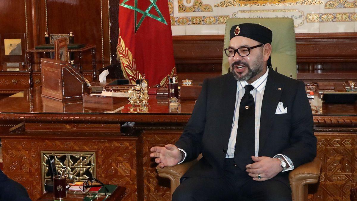 El rey Mohamed VI, en el palacio real de Rabat, en noviembre de 2018.